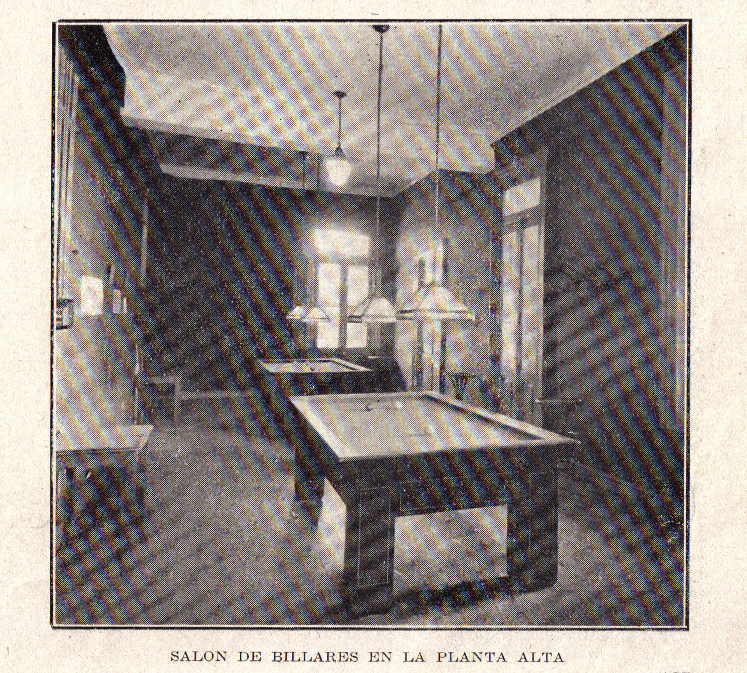 Sala de billares del Club Sportivo Barracas